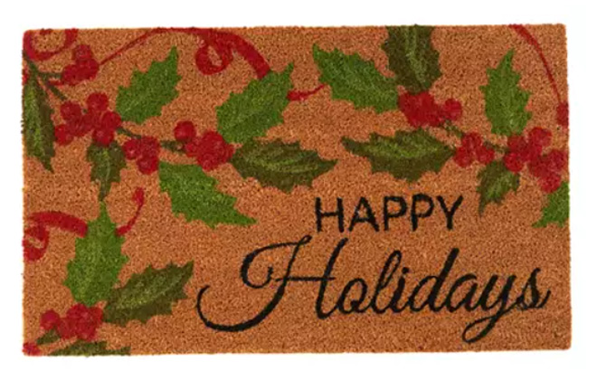 Joyland Happy Holidays Doormat