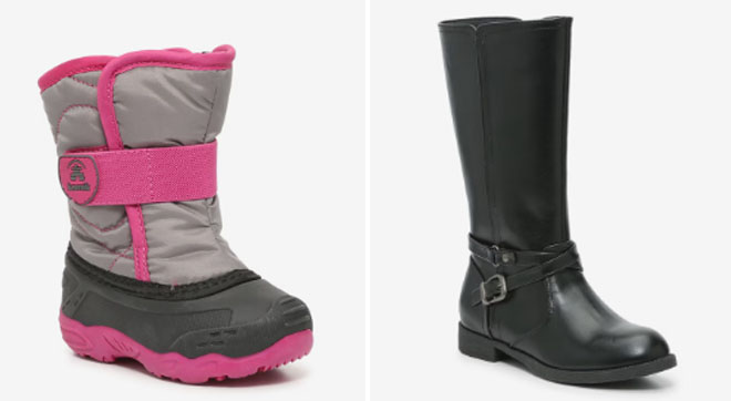 Kamik Snowbug 5 Girls Snow Boots and Kelly Katie Luann Riding Girls Boots