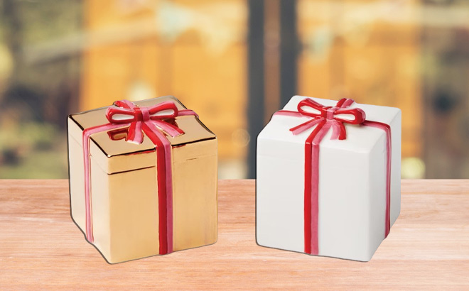 Kate Spade Salt and Pepper Set on a Table Kate Spade Salt and Pepper Set on a Table