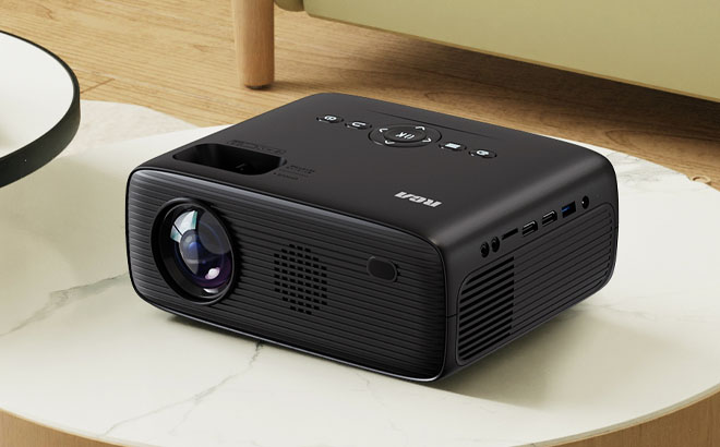 LCD Home Theater 1080P Projector on a Table