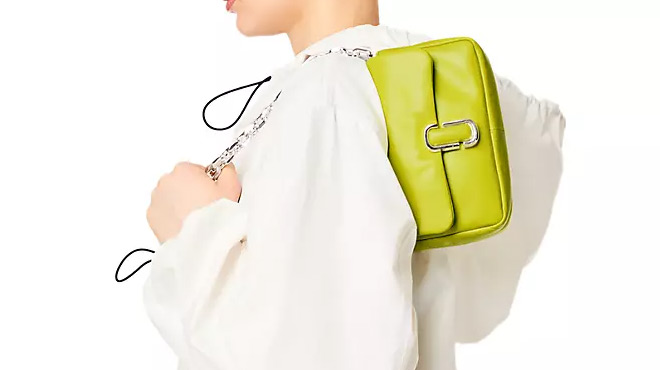 Lady Carrying a Marc Jacobs The Pillow Mini Shoulder Bag
