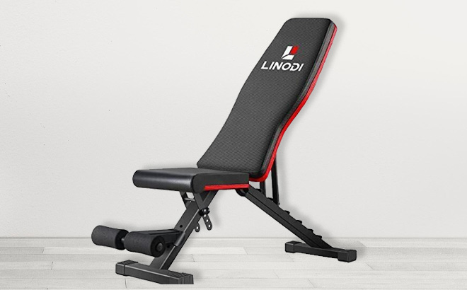 Linodi Weight Bench on the Floor