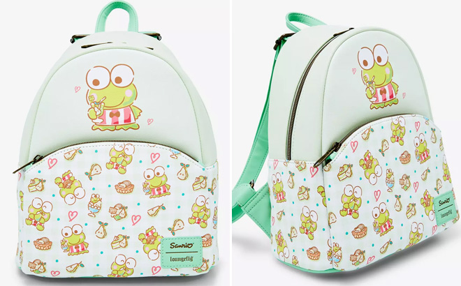 Loungefly Keroppi Snacks Mini Backpack Loungefly Keroppi Snacks Mini Backpack