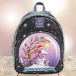 Loungefly The Nightmare Before Christmas Jack Snow Globe Mini Backpack on the Table