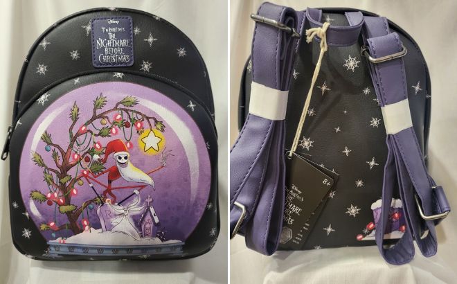 Loungefly The Nightmare Before Christmas Jack Snow Globe Mini Backpack Loungefly The Nightmare Before Christmas Jack Snow Globe Mini Backpack