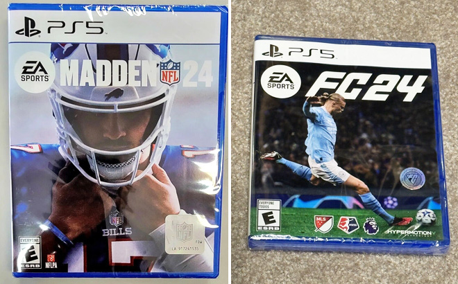 Madden NFL and FC24 for PLaystation