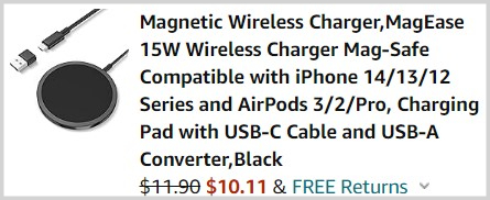 Magnetic Wireless Charger Checkout