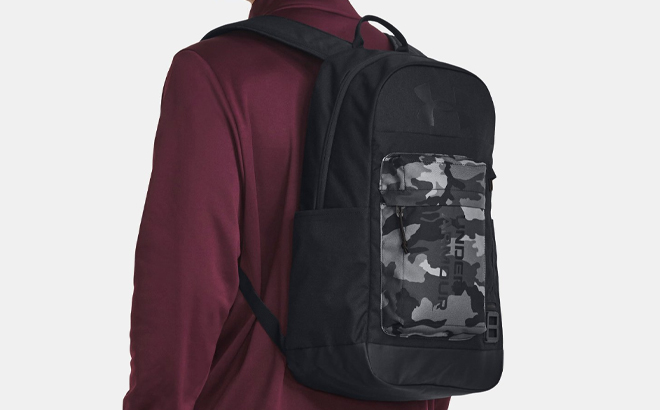 Man Wearing Under Armour Unisex Halftime Backpack