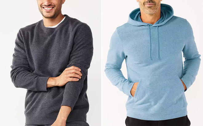 Mens Wearing Tek Gear Hoodie