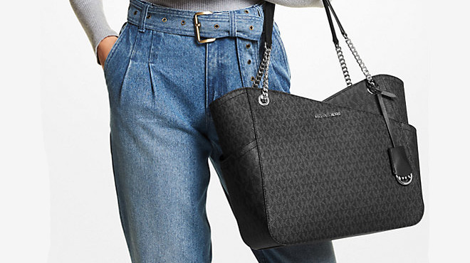 Michael Kors Jet Set Large Logo Shoulder Bag Michael Kors Jet Set Large Logo Shoulder Bag
