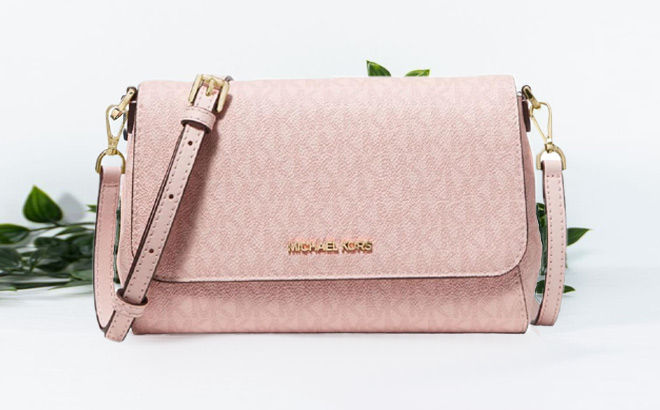 Michael Kors Medium Logo Convertible Crossbody Bag in Pink Michael Kors Medium Logo Convertible Crossbody Bag in Pink