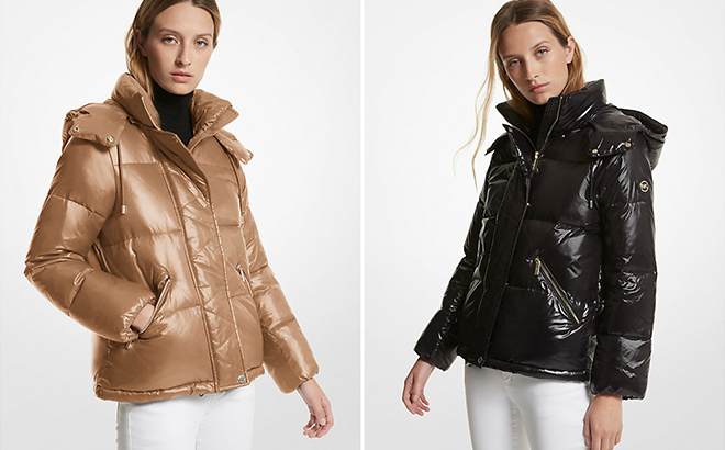Michael Kors Quilted Nylon Puffer Jacket in Two Colors Michael Kors Quilted Nylon Puffer Jacket in Two Colors