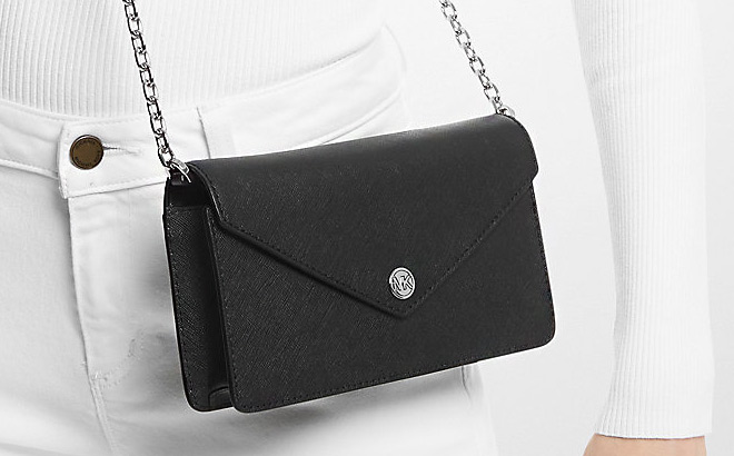 Michael Kors Small Saffiano Leather Envelope Womens Crossbody Bag