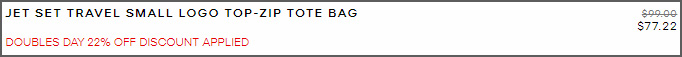 Michael Kors Small Tote Bag at Checkout