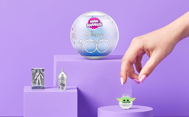 Mini Brands Disney 100 Platinum Capsule by ZURU Limited Edition with Platinum Minis