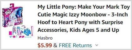 My Little Pony 16 Piece Toy Set Checkout