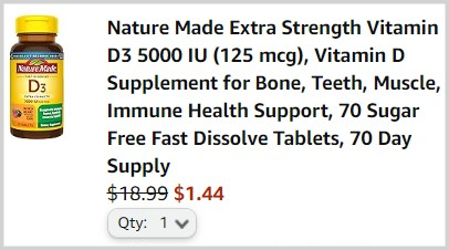 Nature Made D3 Vitamins Checkout Nature Made D3 Vitamins Checkout