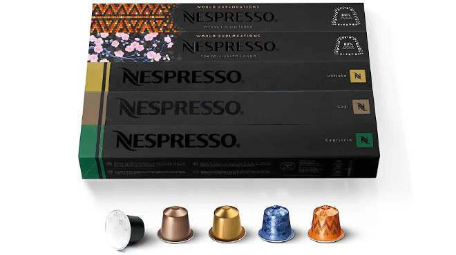 Nespresso 50 Count Capsules Mild Roast Blend Variety Pack