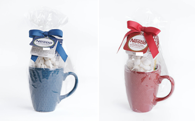 Nestle Cocoa Stoneware Textured Mug Gift Set