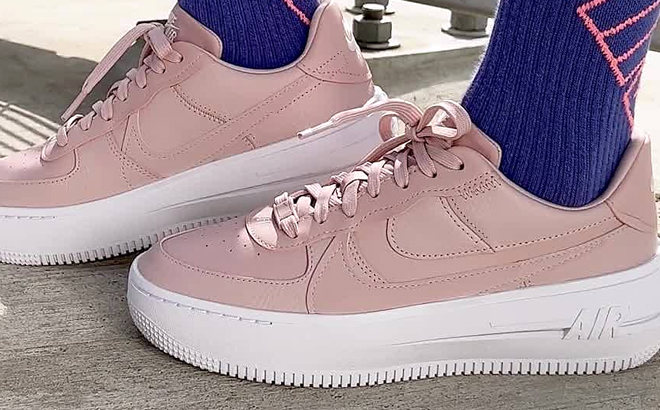 Nike Air Force 1 Platform Womens Casual Shoes Pink