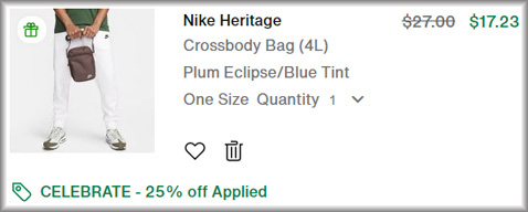 Nike Crossbody Bag Checkout Screen Nike Crossbody Bag Checkout Screen