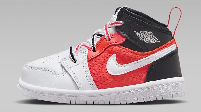Nike Jordan 1 Mid SE Toddler Shoes in Infrared 23 color