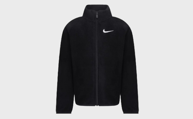 Nike Kids Fleece Jacket in Black Color