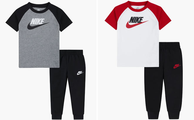 Nike Kids Futura Raglan T Shirt Joggers Set