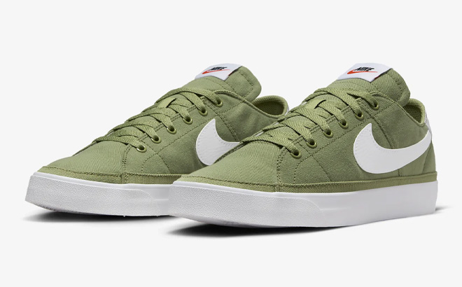 Nike Mens Court Legacy Canvas Shoes in Alligator Color