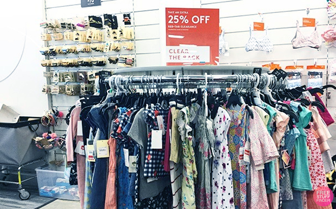 Nordstrom Racl Clear the Rack Sale Overview of Kids Apparel and a Sale Sign