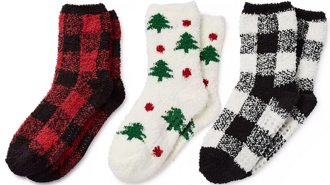 North Pole Trading Co Family Unisex Slipper Socks
