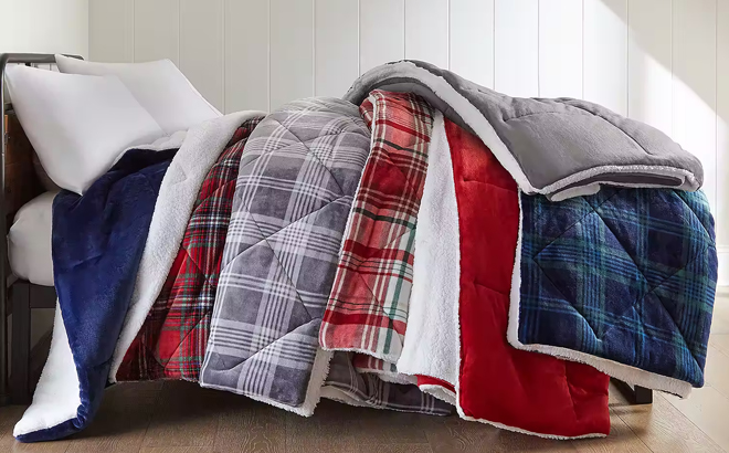 North Pole Trading Co Faux Mink To Sherpa Reversible Comforter North Pole Trading Co Faux Mink To Sherpa Reversible Comforter