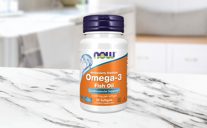 Now Omega 3 Fish Oil Supplements on the Table
