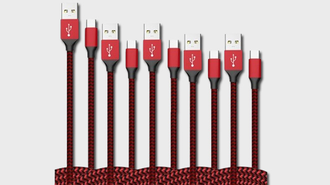 Nylon Braided USB C Charging Cables Nylon Braided USB C Charging Cables