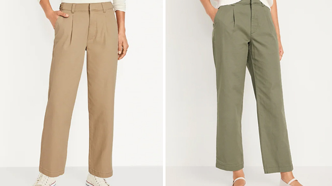 Old Navy High Waisted Chino Ankle Pants