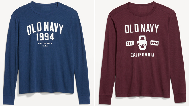 Old Navy Long Sleeve Logo T Shirt
