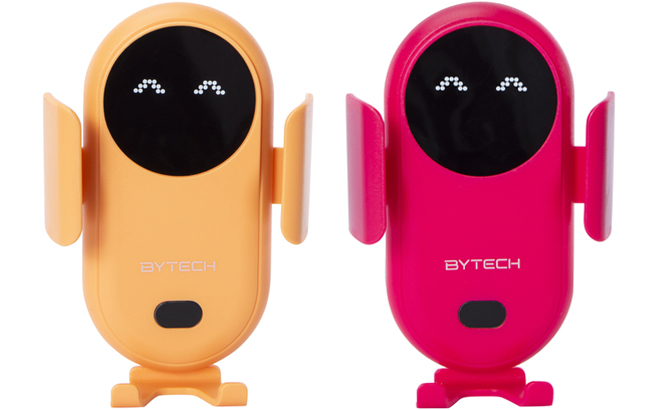 Orange and Pink Robot Smartphone Air Vent Car Mount