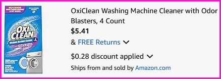 OxiClean Washing Machine Cleaner Checkout Screen OxiClean Washing Machine Cleaner Checkout Screen