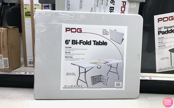 PDG 6 Foot Folding Blow Molded Plastic Table