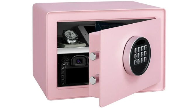 Pen Gear Safes 0 57 CF with Electronic Lock in Pink