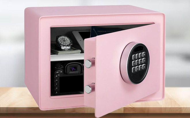 Pen Gear Safes with Electronic Locker in Pink