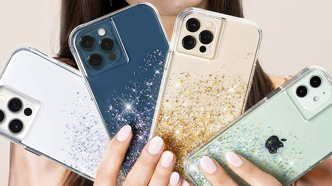 Person Holding Twinkle Ombre Cases for iPhone 12 Mini