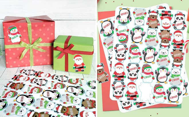 Personalized Planet White Multicolor Personalized Gift Label