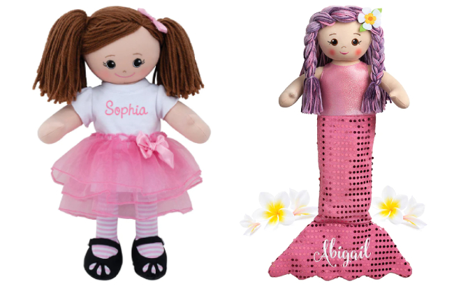 Personalized Tutu and Mermaid Doll s