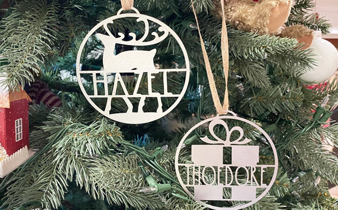 Personalized Waiting for Santa Ornament