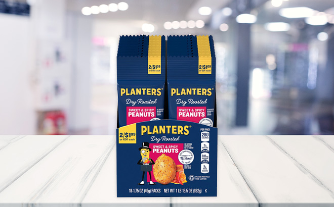 Planters Sweet and Spicy Dry Roasted Peanuts