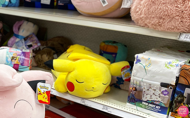 Pokemon Pikachu Sleeping Kids Plush Buddy in Store