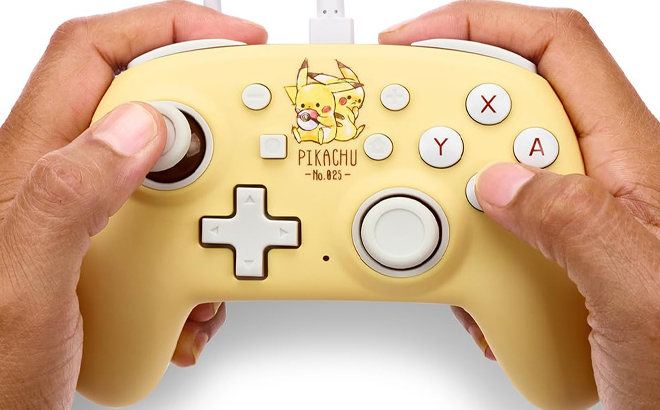 PowerA Nano Wired Controller for Nintendo Switch Pikachu Friends