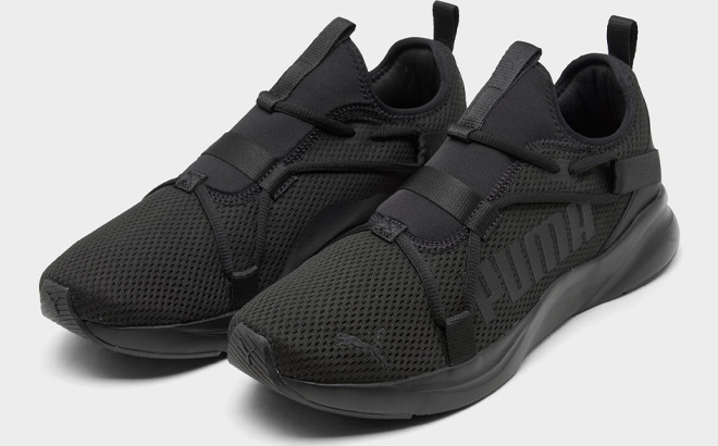 Puma Mens Softride Rift Training Shoes in Triple Black Color