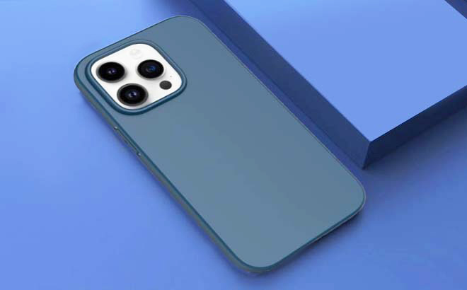 Puxicu Slim Design Matte Soft Case on Blue Backround